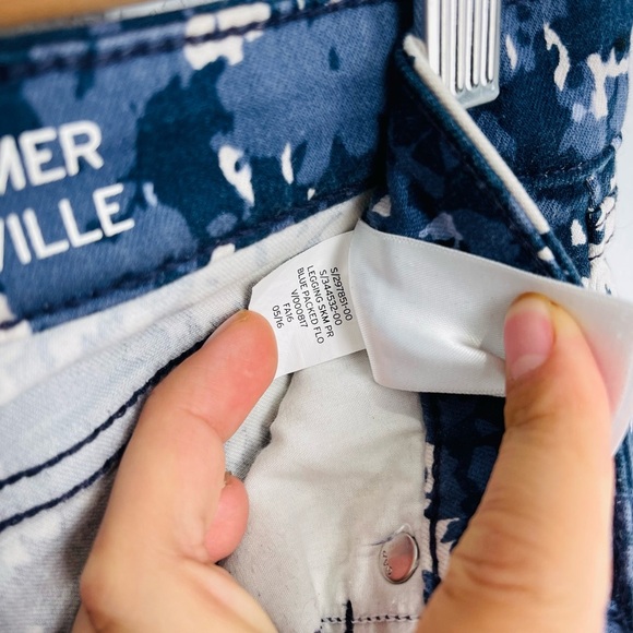 Gap Blue Floral Camo Skinny Denim Pants - Picture 9 of 9
